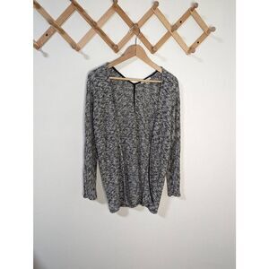 American Eagle Outfitters Black and White Open Front Cardigan Sweater - Size S